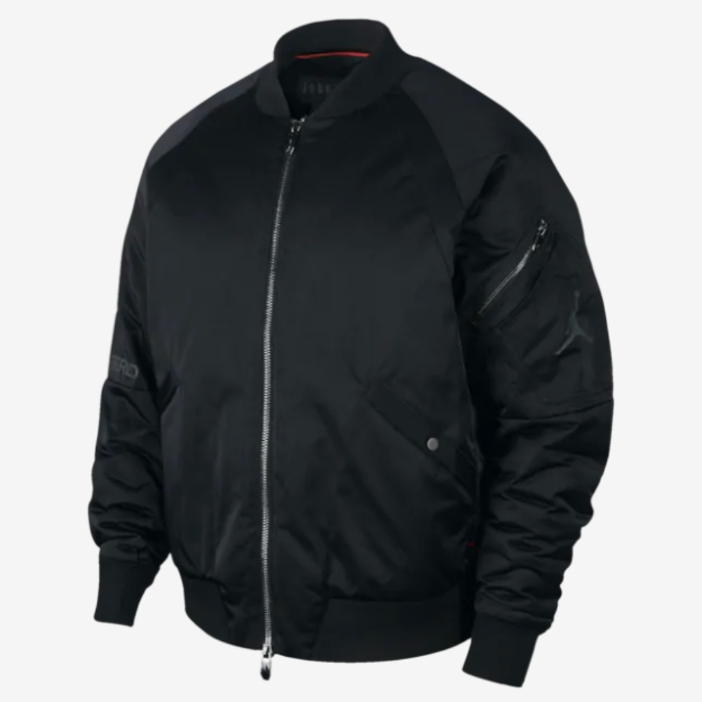 Nike Jordan JSW J-1 Insulated Bomber Jacket Black